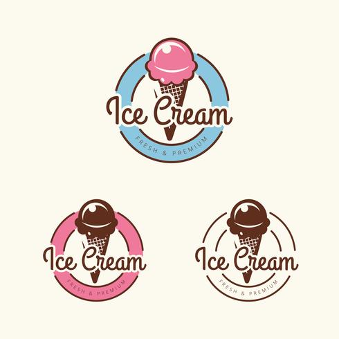 Ice Cream Shop Logo  vector