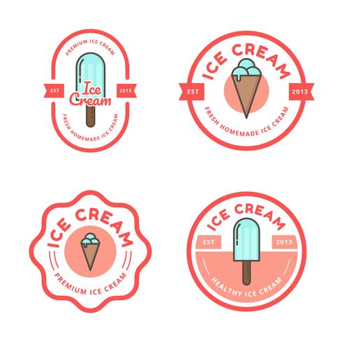 Ice Cream Shop Logo vector