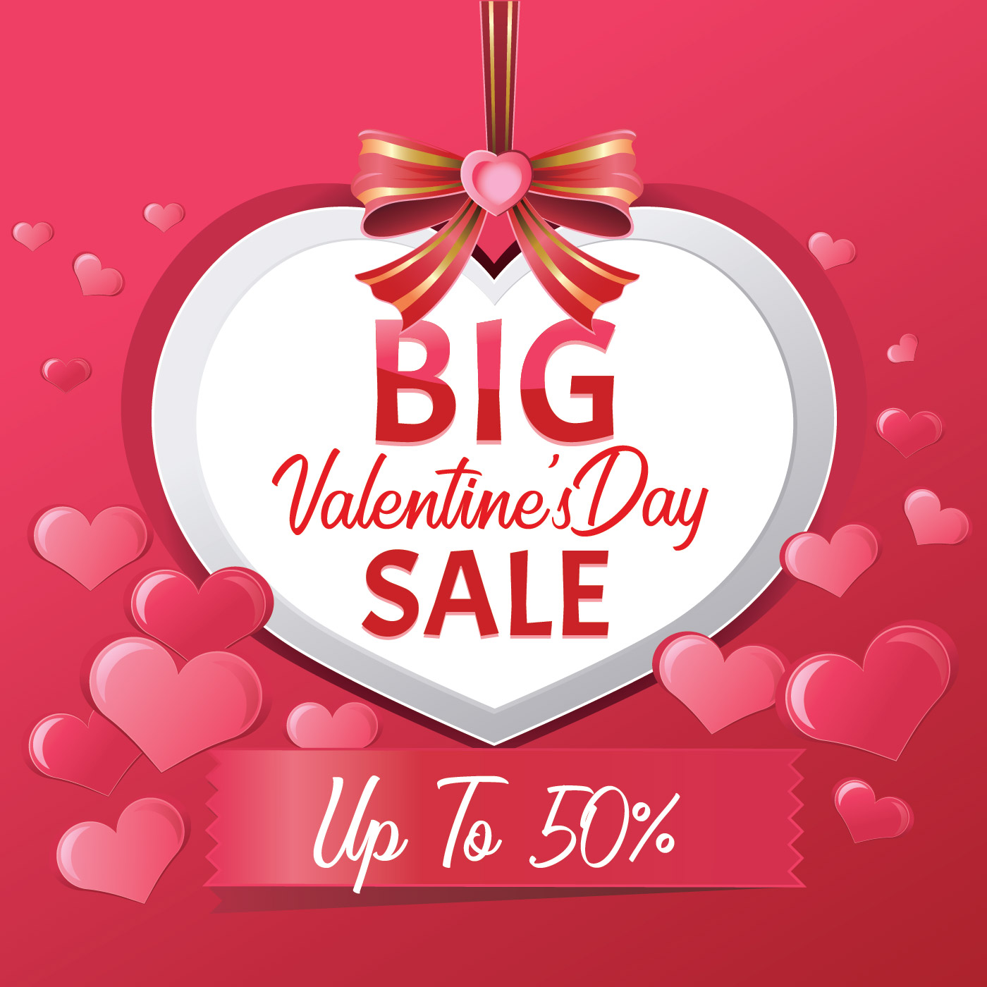 Big Valentines Day Sale Poster Template Vector Illustration 181338 Big Valentines Day Sale Poster Template Vector Illustration 181338