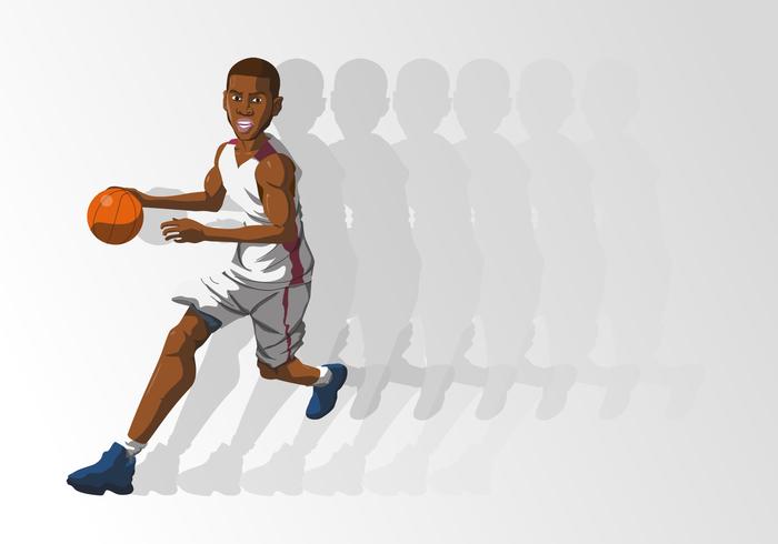 A Basketball Player Holding Ball  vector