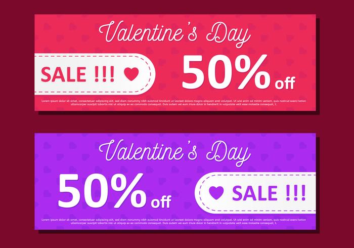 Oferta del Día de San Valentín vector