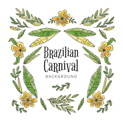 Tropical And Exotic Brazilian Background vector