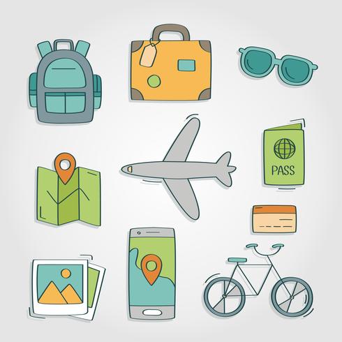 Holiday Travel and Tourism Elements vector