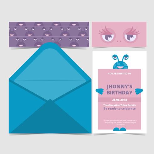 Vector Kids Party Invitation