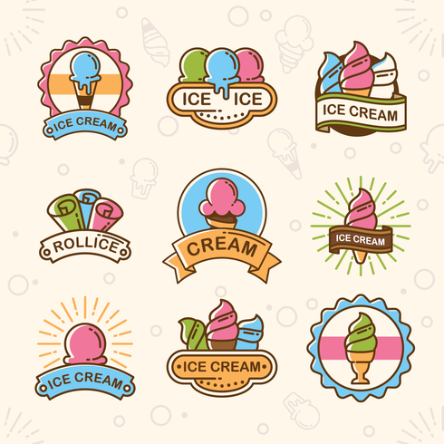 Ice Cream Shop Logo vector