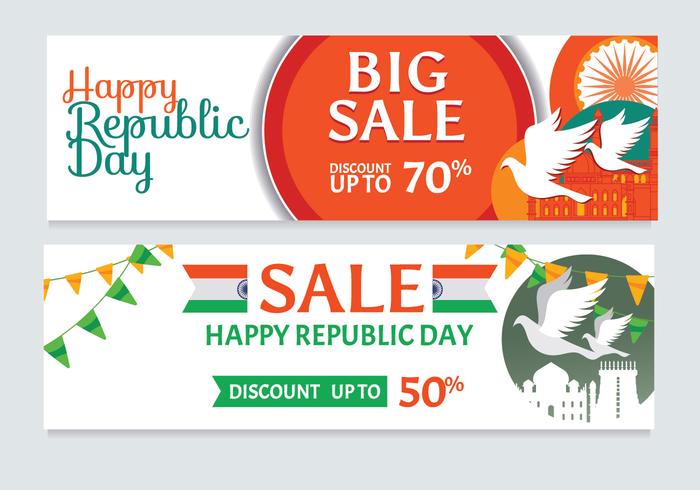 Republic Day Sale Banner vector