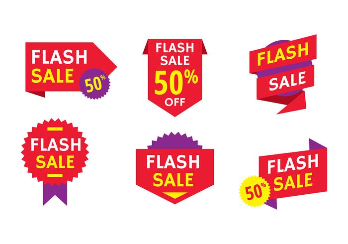 Flash Price Splash Free Vector