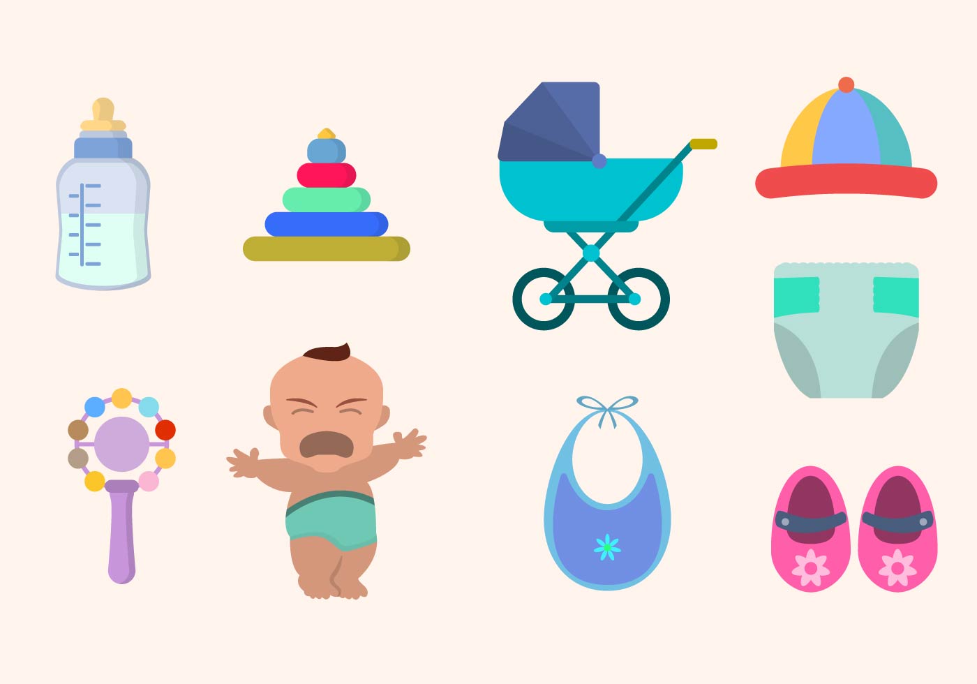 Baby Illustration Vector Collection 181631 Vector Art at Vecteezy