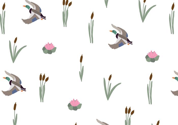 Reeds & Ducks vector