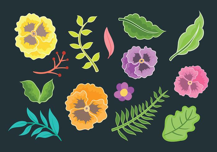 Pansy Vector Icons 