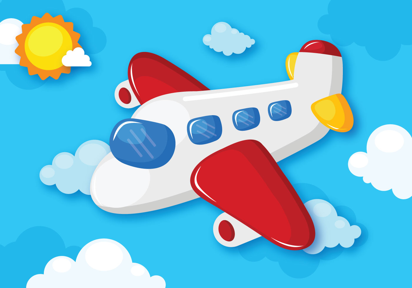 Kids Plane Cartoon