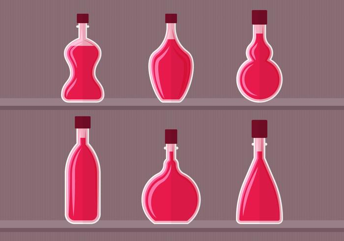 Colección Decanter vector