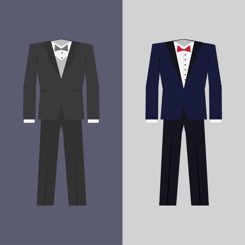 Tuxedo en dos colores vector