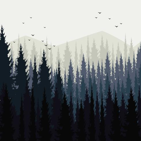 Abstract Forest Landscape Download Free Vector Art Stock