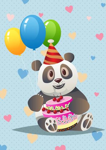 Lindo critters panda vector