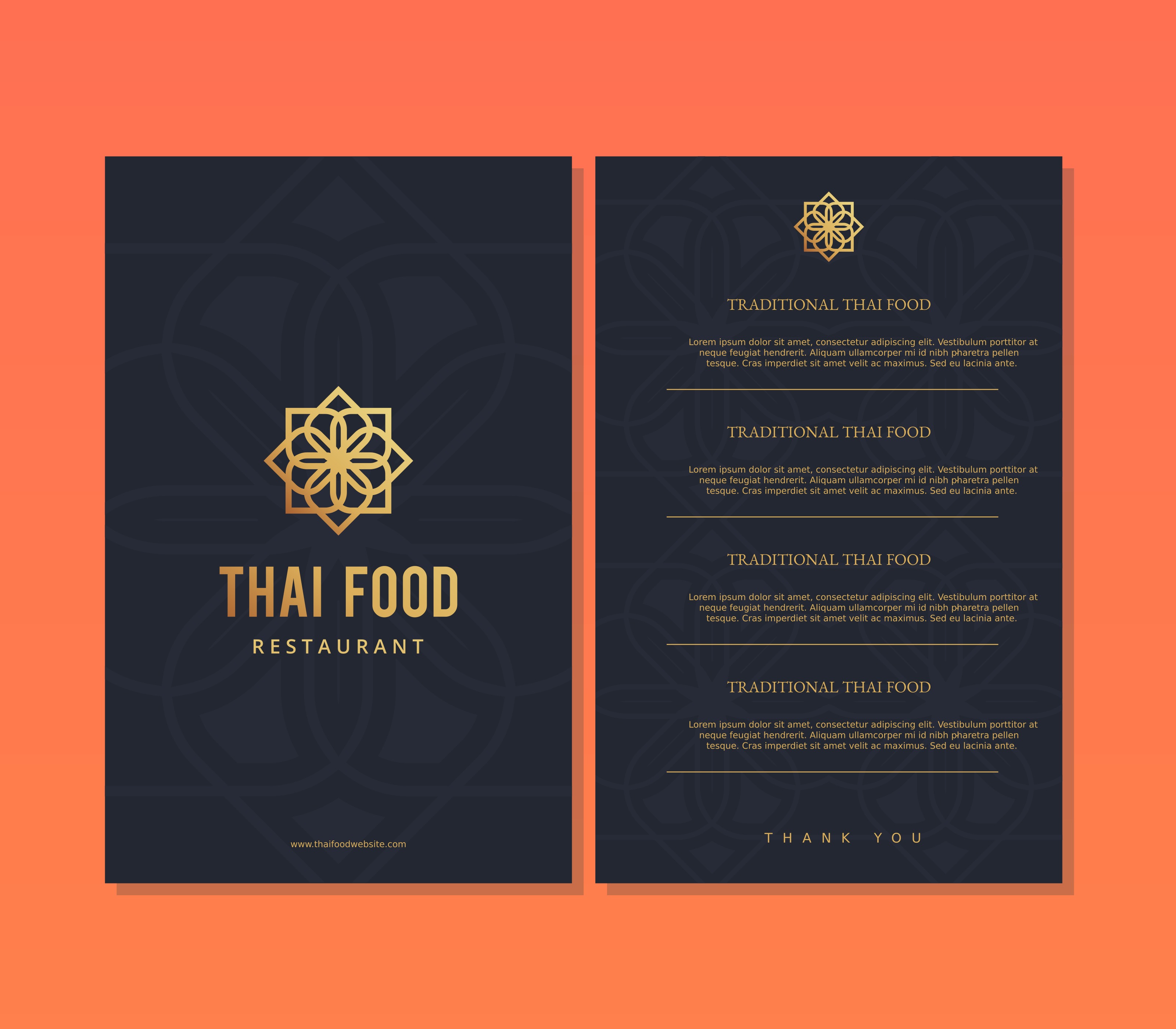 Thai food restaurant menu template 181804 Vector Art at Vecteezy Thai food restaurant menu template 181804 Vector Art at Vecteezy