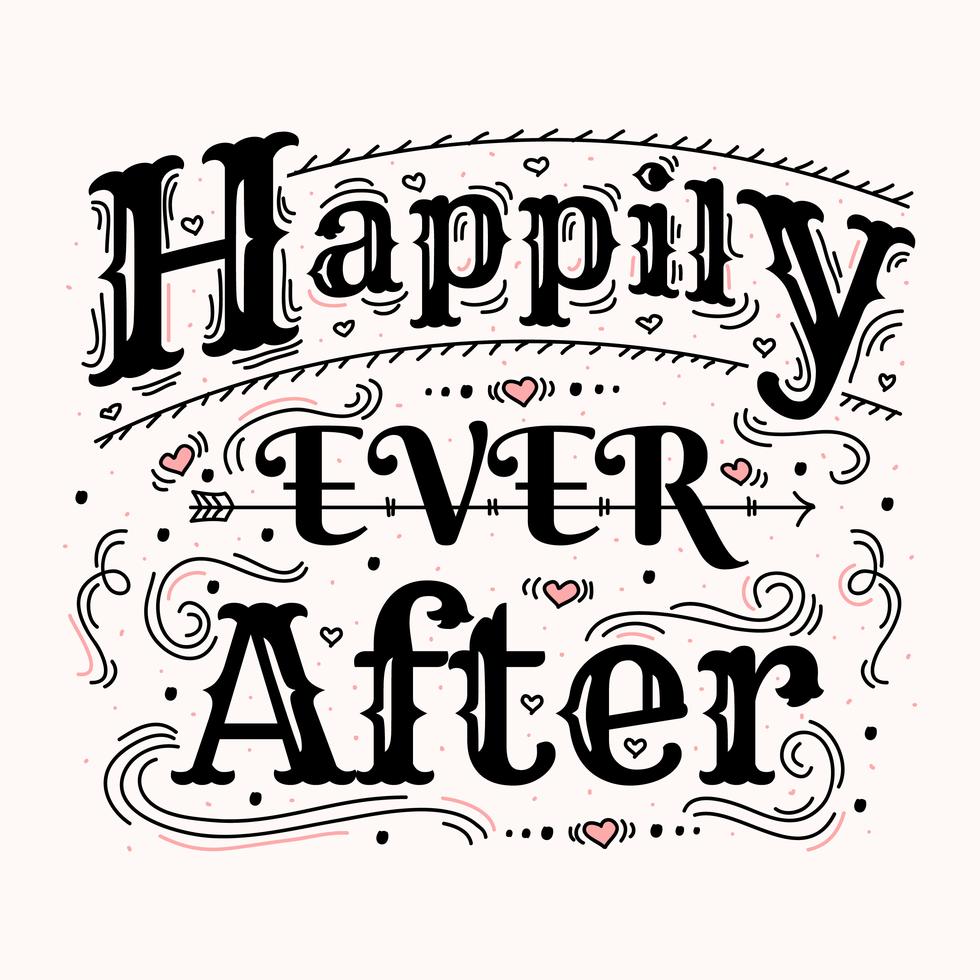 Happily Ever After Vector 181838 Vector Art at Vecteezy