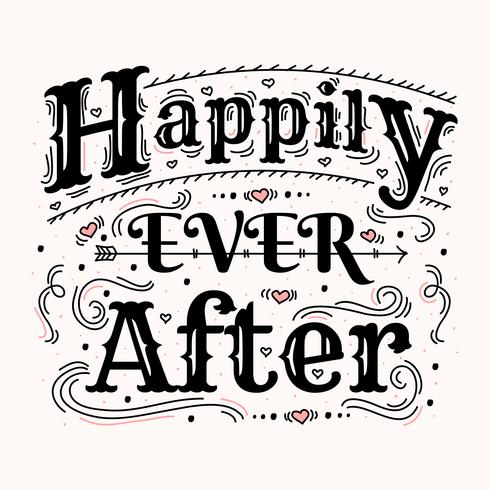 Happily Ever After Vector 