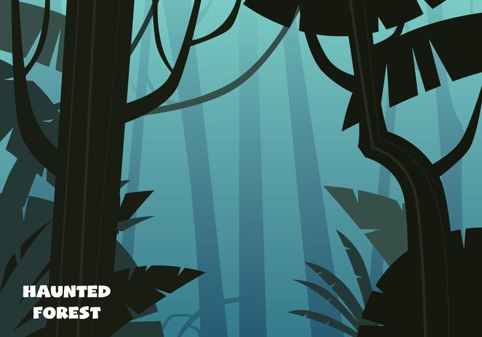 Haunted Forest Illustration - Download Free Vector Art, Stock Graphics & Images