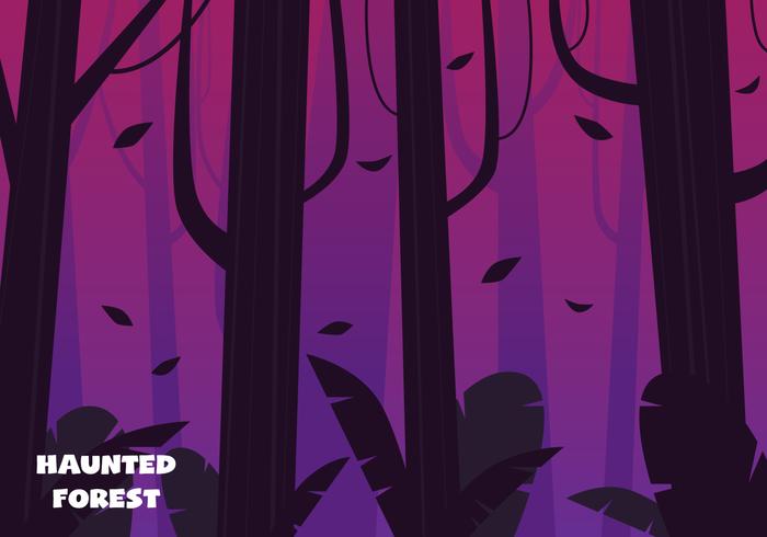 Abstract Forest Illustration vector