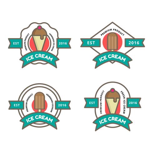 Ice Cream Shop Logo vector