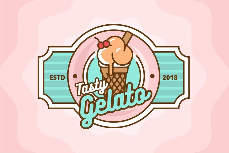 Logotipo de Ice Cream Shop vector