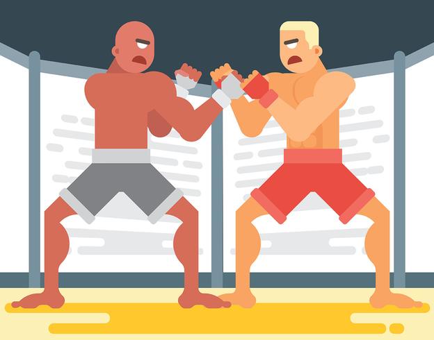 Ultimate Fighting Illustration vector