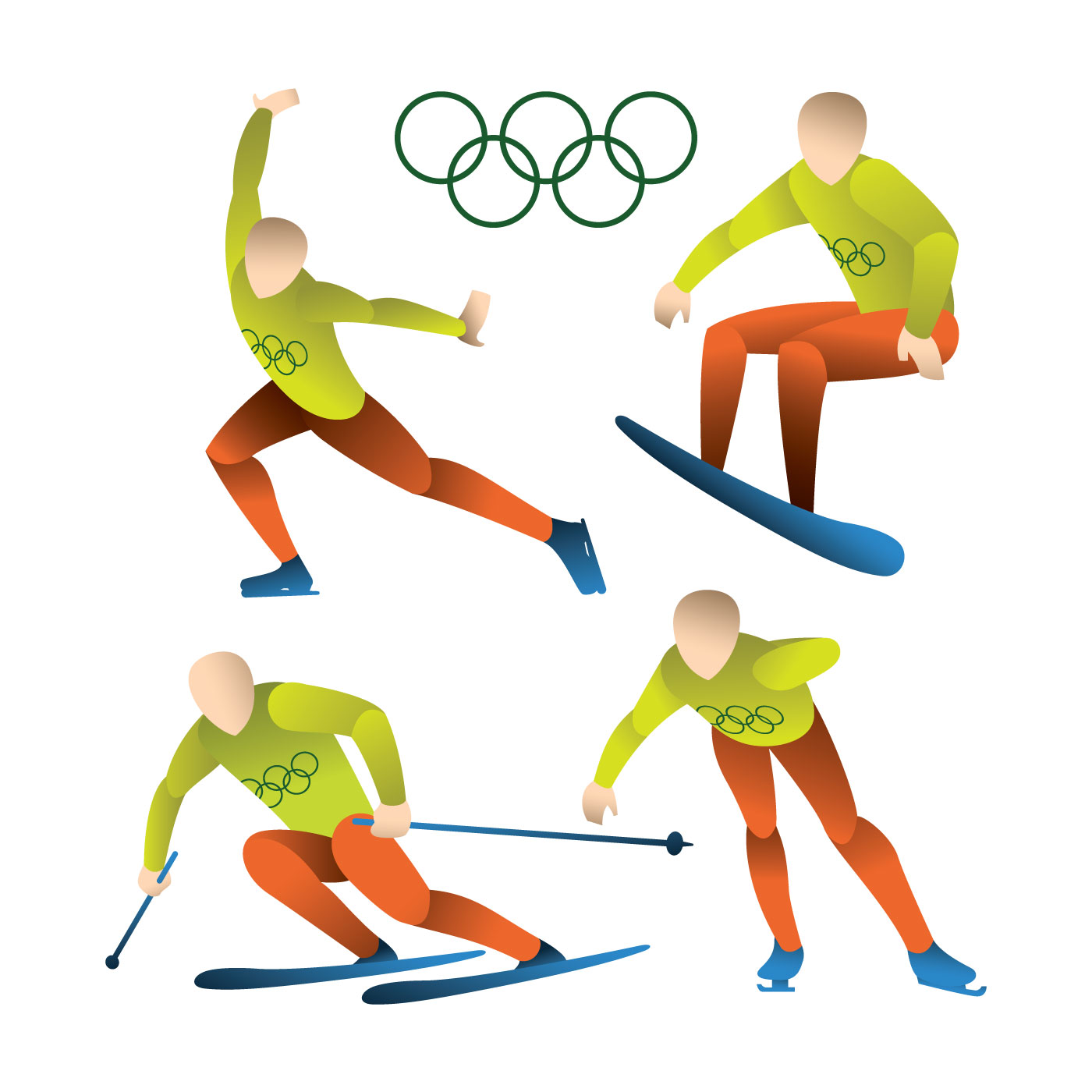 Vector Winter Olympic Sports 