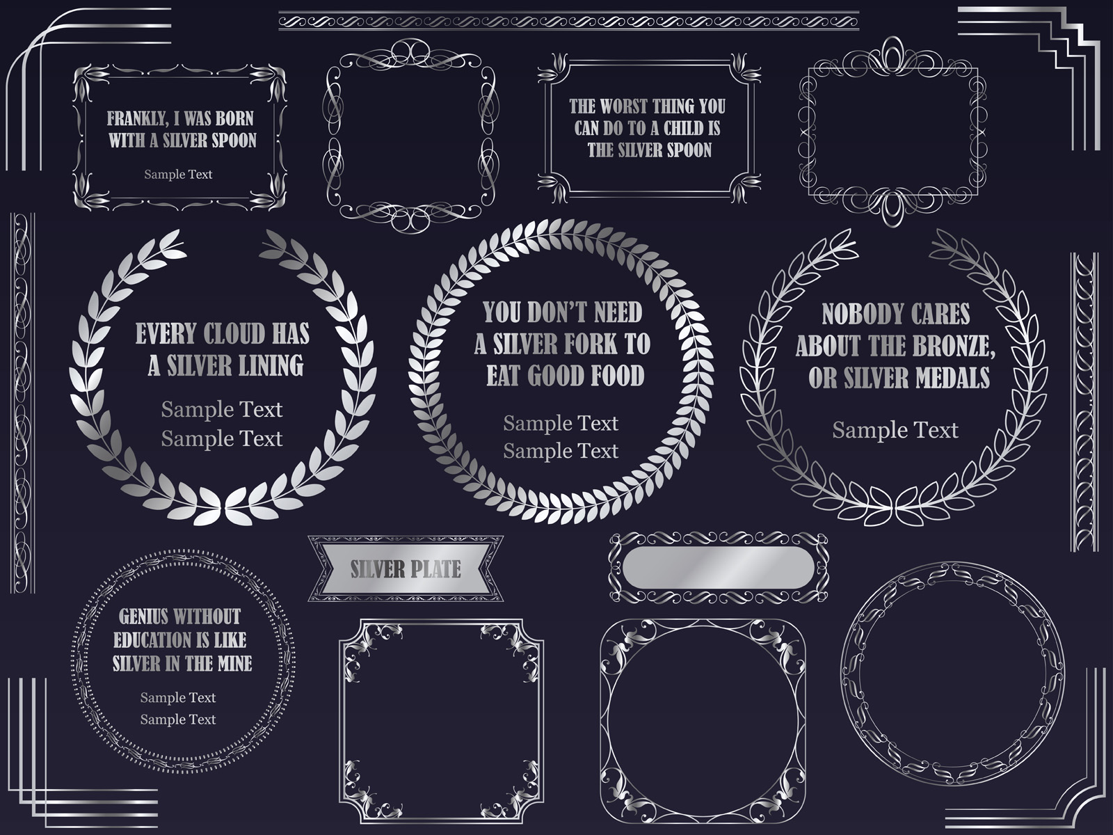 Silver Border Vector Art, Icons, and Graphics for Free Download