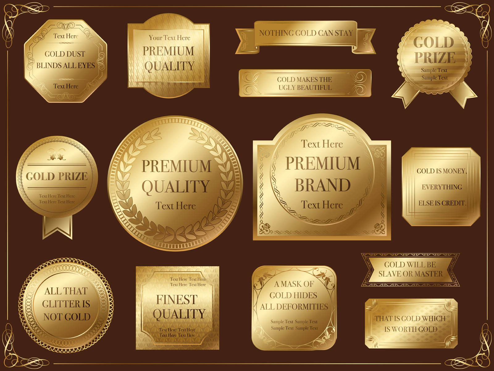 a-set-of-assorted-gold-labels-182095-vector-art-at-vecteezy