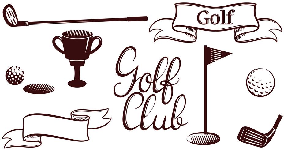 Vintage Golf Vectors