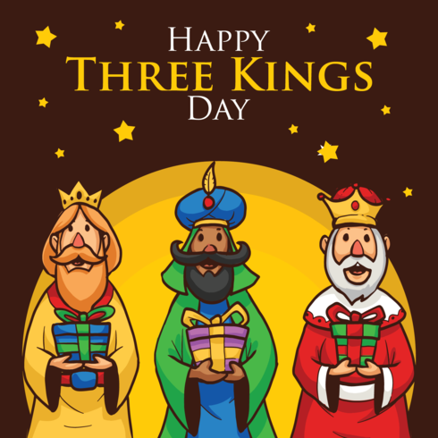 Ilustración del día de Reyes vector