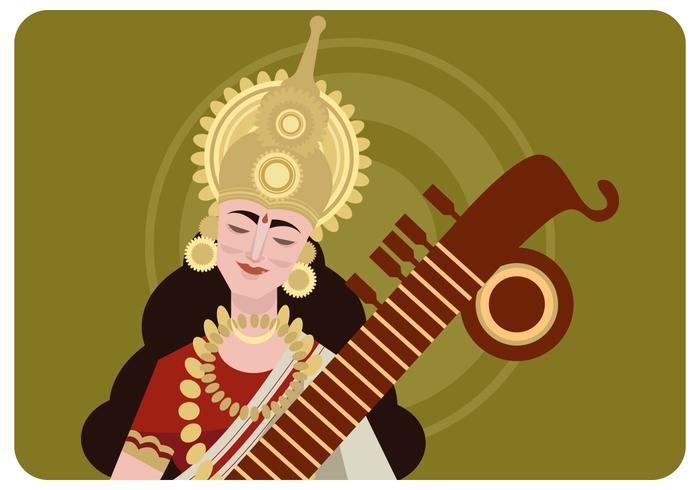 Saraswathi Devi Vector