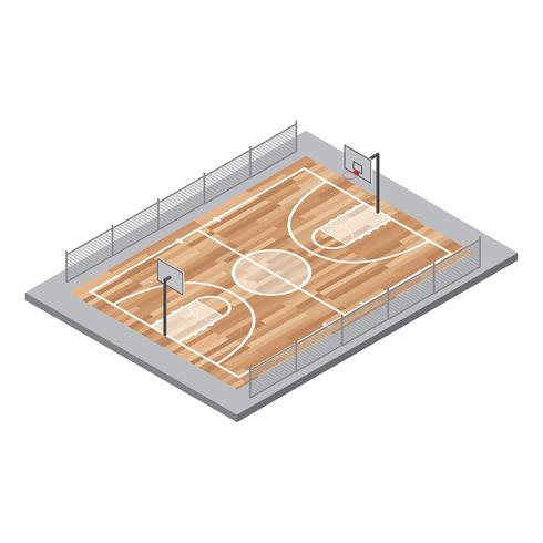 Basketball Court Vector 182358 Vector Art at Vecteezy