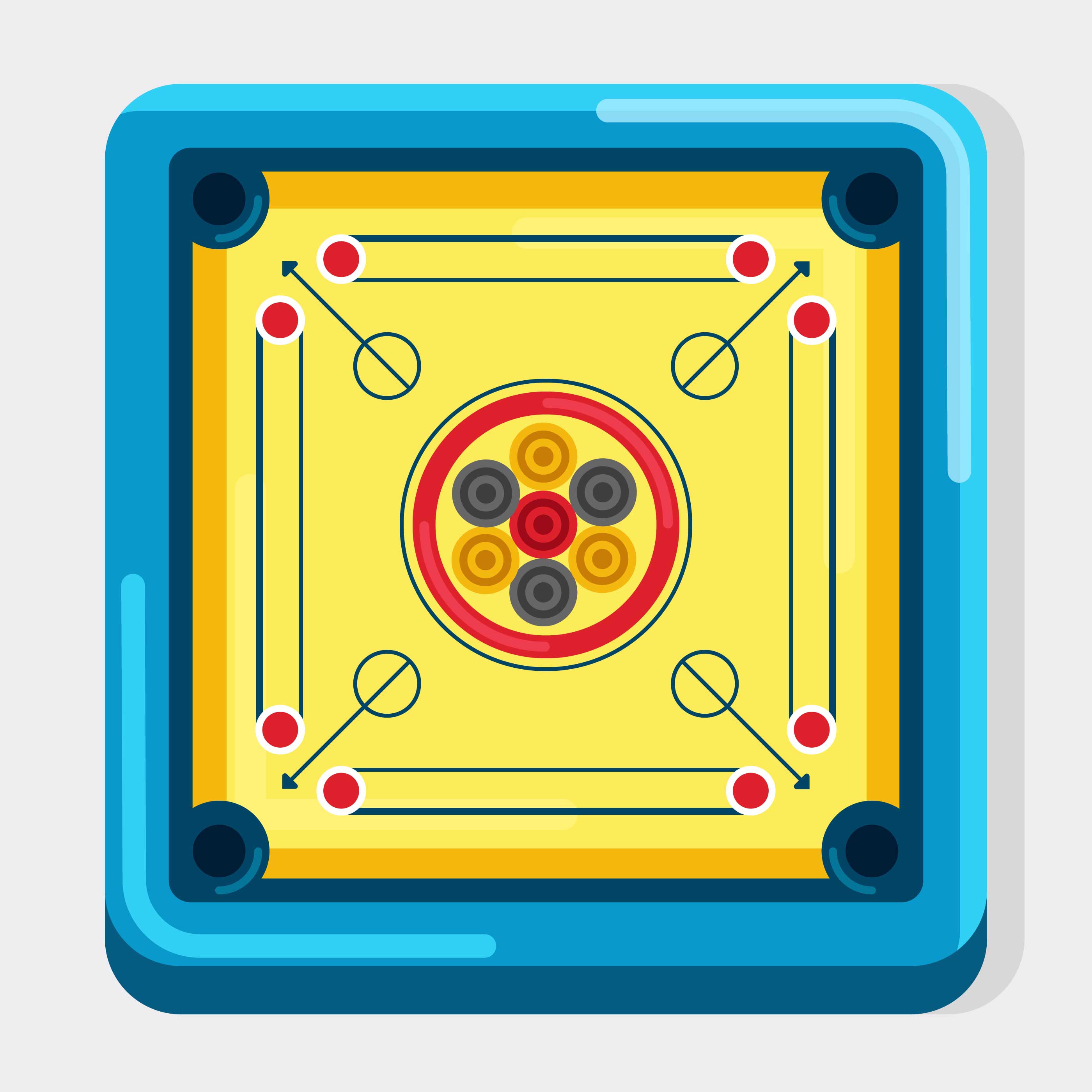 Flat Carrom Board Game 182366 Vector Art at Vecteezy Flat Carrom Board Game 182366 Vector Art at Vecteezy