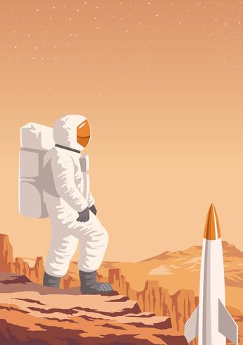 Mars Exploration Mission vector