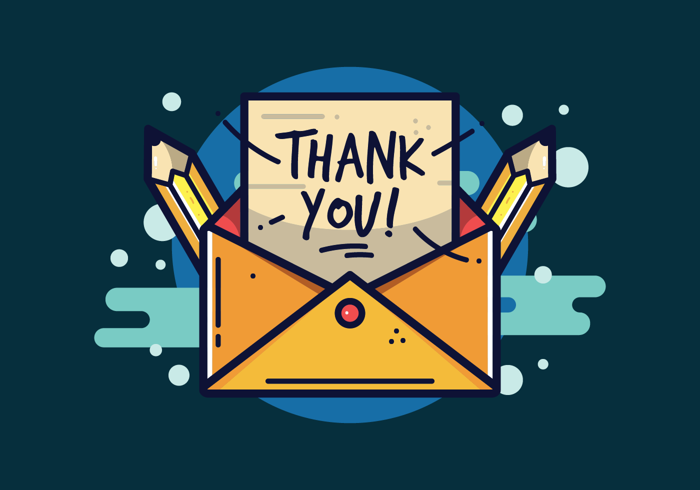 Thank You Typography 182406 - Download Free Vectors, Clipart Graphics