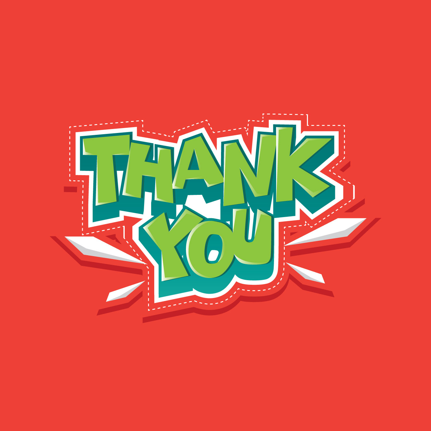 Thank You Typography Sticker Vector - Download Free Vectors, Clipart ...