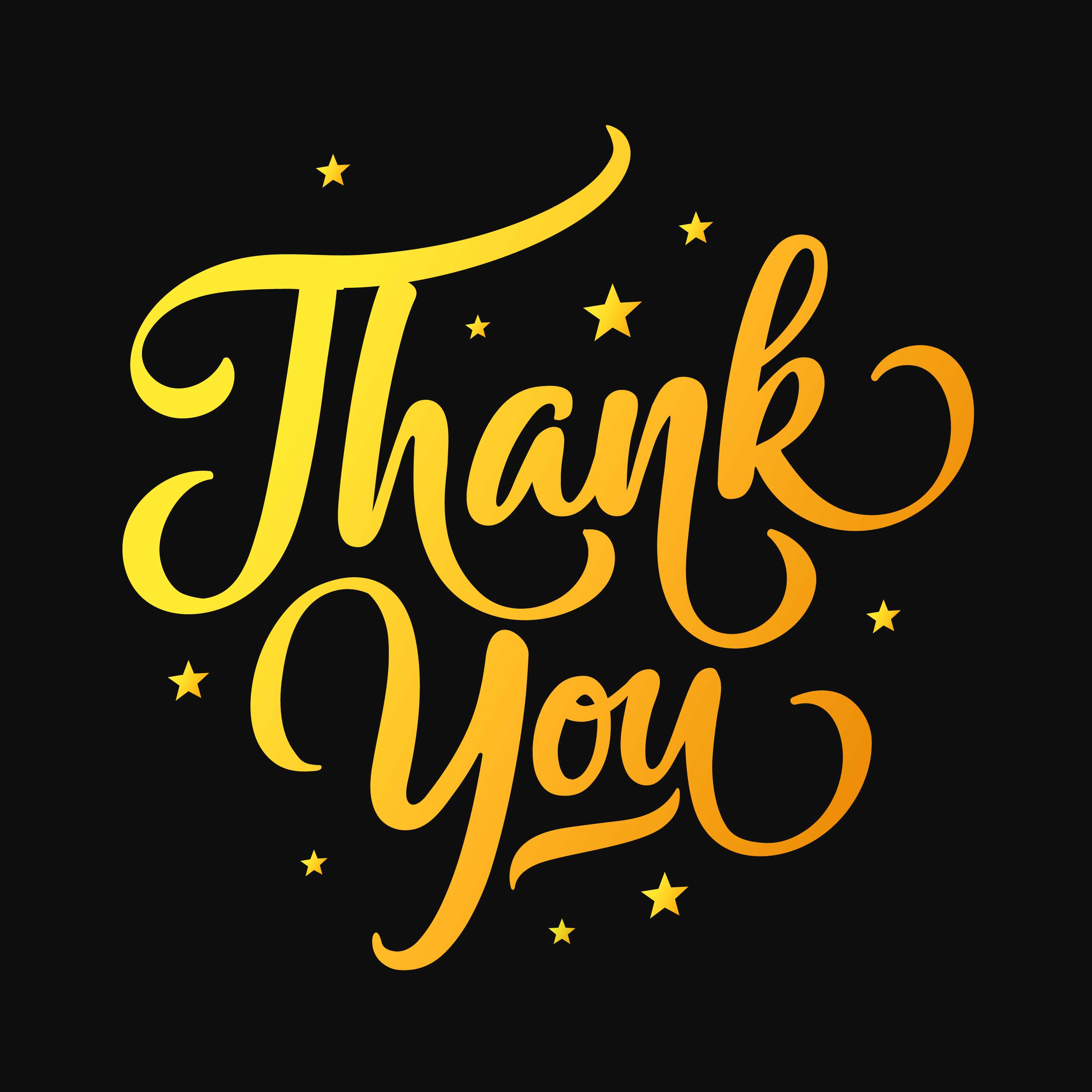 Thank You Typography 182450 Vector Art At Vecteezy