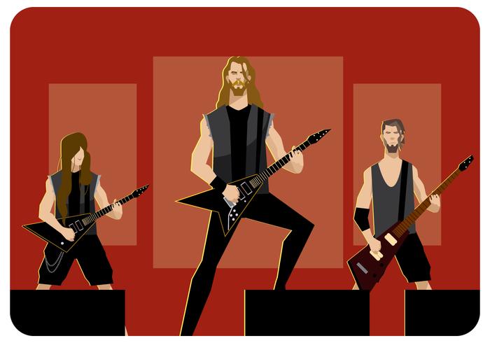 Metal Band on Stage Vector