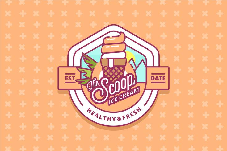 Ice Cream Shop Logo vector