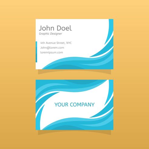 Flat Graphic Design Business Card Vector Template