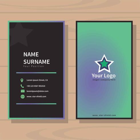 Business Card Template vector