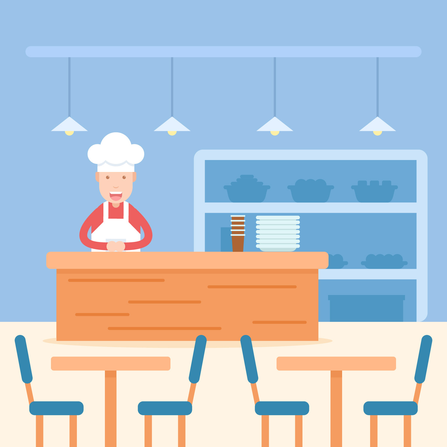 Chef on Canteen - Download Free Vectors, Clipart Graphics ... Chef on Canteen - Download Free Vectors, Clipart Graphics ...