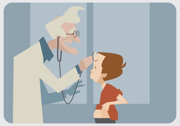 Old Pediatrician Vector