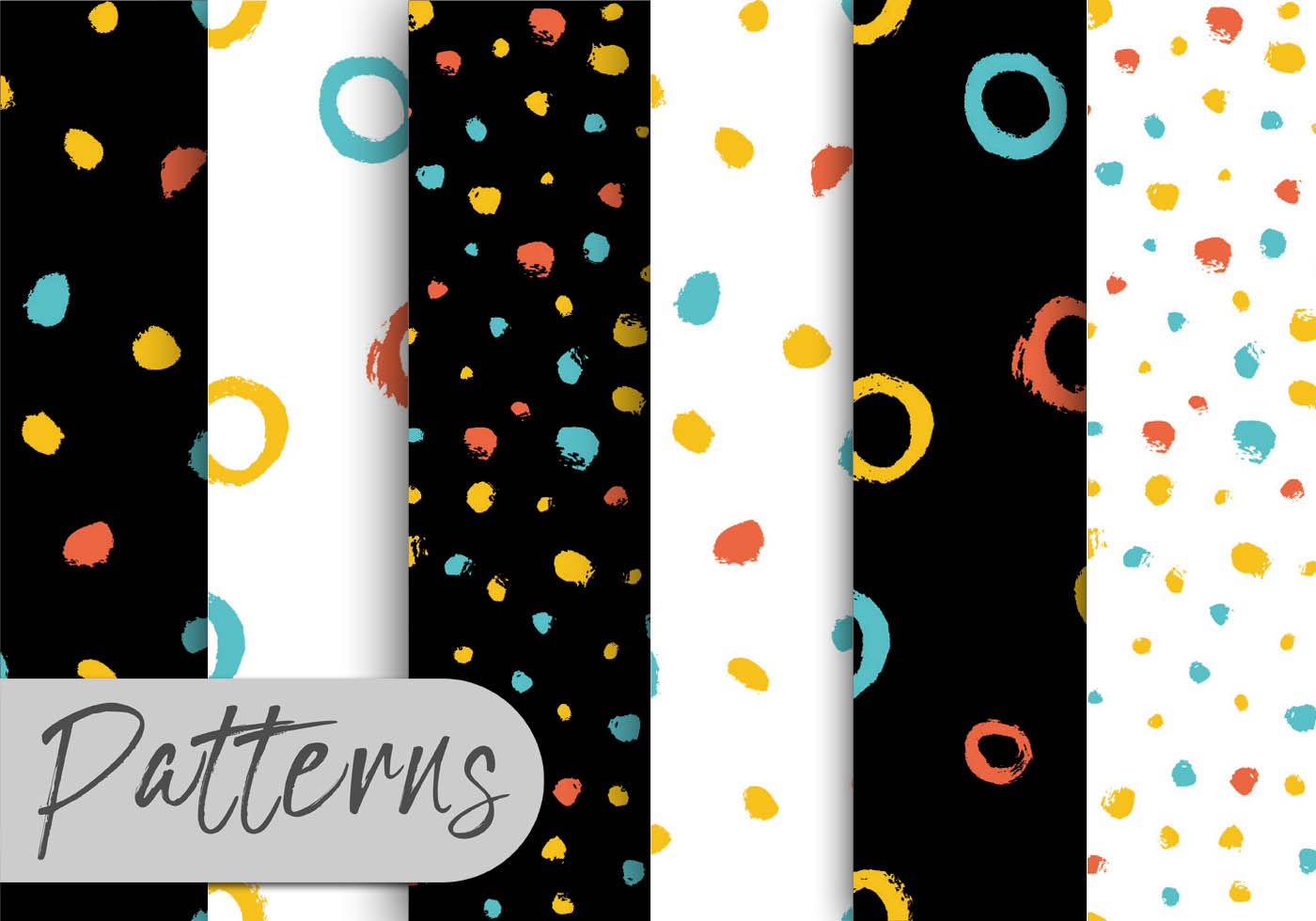 Colorful Brush Pattern Set 182858 Download Free Vectors, Clipart