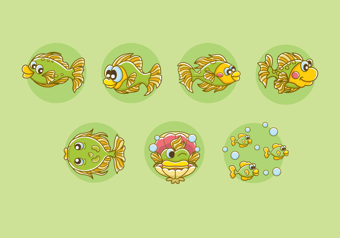 Flounder pattern vector