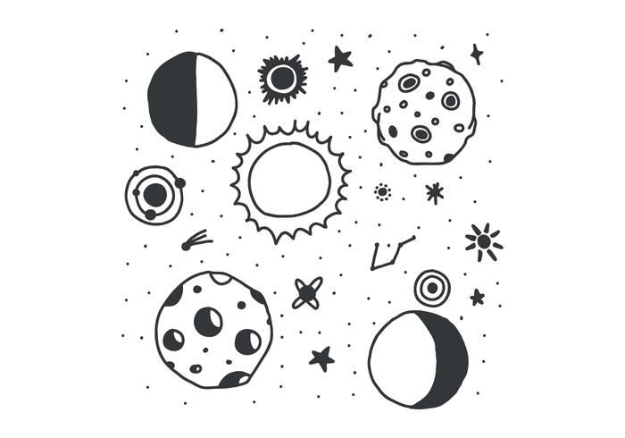 Black  White Eclipse vector