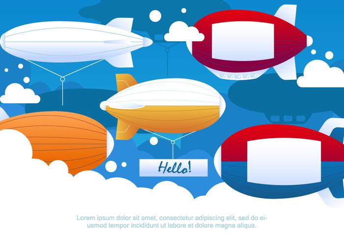 Dirigible Message Templates vector