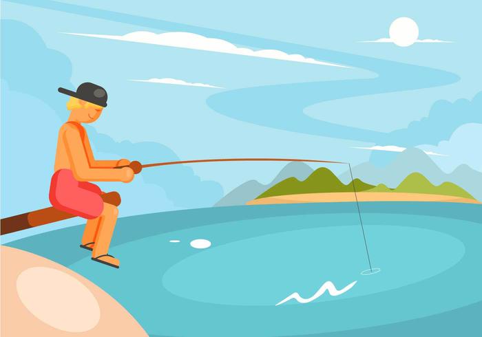 Fishing Pole Vector